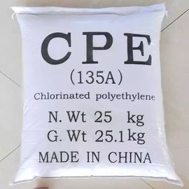 Klorinasi polietilen resin 135A Kekerasan 60-70 Shore Stabilitas termal yang sangat baik